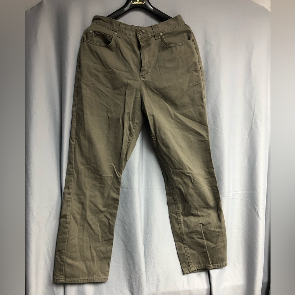 Riders women’s 14 Brown/olive pants with zipper,  side and back pockets vintage